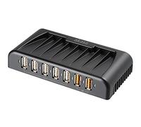 Akasa Connect 7 FC | 5Port USB 2.0 Hub | 2 Fast Charging Ports | AK-HB-12BK