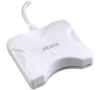 Akasa External Smart Card Reader | USB Smart Card/IC Card/ID Card Reader | CAC Reader | LED Indicator | White | AK-CR-03WHV2