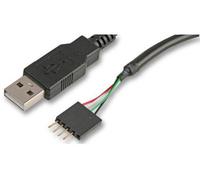 40cm Akasa USB 2.0 Cable - Header (Male) to Type A (Male) Cable, Ideal for Mothe