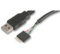 40cm Akasa USB 2.0 Cable - Header (Male) to Type A (Male) Cable, Ideal for Mothe