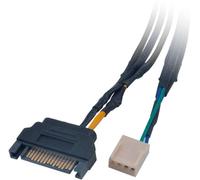AK-CBFA06-30 PWM fan splitter cable for 3 fans from 1 PWM port powered
