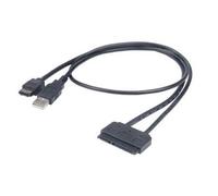 Akasa Flexstor eSATA USB SATA cable 0.4 m Black