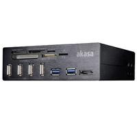 Akasa InterConnect Pro - USB 3.0/2.0 Front Bay Multi Card Reader