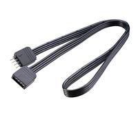 Akasa LED Strip Light Extension Cable | 4-pin RGB male to female connectors | 50cm | AK-CBLD01-50BK