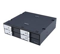 Akasa Lokstor M22 | 4 Bay | 2.5" Mobile Rack | 5.25" PC drive bay | 2.5" SATA SSD/HDD | Tool-Free | Security Lock | AK-IEN-02