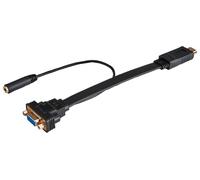 AKASA - Low Profile HDMI to VGA Adaptor with Audio, 200mm