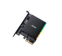 Akasa M.2 PCI-E SATA RGB LED Adapter Card