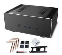 Akasa Maxwell Pro Plus, Aluminium Fanless Mini-ITX Case, LGA1700 Ready, Thermal Kit Included, Small Form Factor Computer Chassis for Gaming & HTPC & Audiophile Environments, A-ITX48-M2B