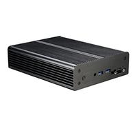 Akasa Newton MC | Intel® NUC Aluminium PC Fanless Case | VESA Mounting | Passive CPU Cooling Heatsink Housing | 2.5" SSD HDD | Without Brand Logo | A-NUC13-M1B