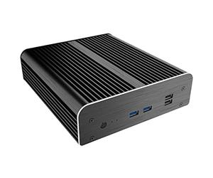 Akasa Newton S7D | Designed for Intel 7th Gen NUC (Dawson Canyon) | PC Aluminium Case | Fanless CPU Cooling | Supports 2.5" SSD HDD and VESA mounting | A-NUC38-M1B