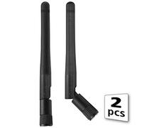 Akasa Omni-Directional Tri-Band Wi-Fi Antenna | RP-SMA Male | 2 pcs | 2dBi | Compliant with IEEE 802.11a/b/g/ac/ad Frequency | A-ATN01-BK