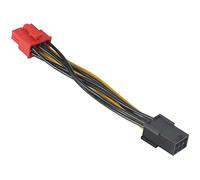 Akasa PCIe 6pin to PCIe 2.0 8pin Adapter | PCIe PSU Connector | 100mm | AK-CB052