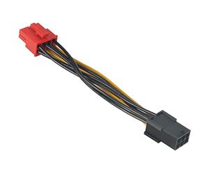Akasa PCIe 6pin to PCIe 2.0 8pin Adapter | PCIe PSU Connector | 100mm | AK-CB052