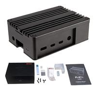 Akasa Pi-4 Pro, Pure Aluminum Raspberry Pi 4 Armor Case, Zero-Noise Passive Cooling Rpi 4 Case, Raspberry Pi 4 Heatsink for Raspberry Pi 4 Model B, Thermal Kit Included, A-RA08-M2B