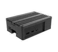 Akasa Pi-5 Pro, Aluminum Raspberry Pi 5 Case with heatsink, Fanless Passive Cooling, Concealed Micro SD & GPIO Opening, Thermal Kit Included, Black, A-RA13-M2B