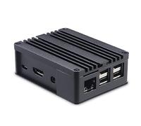 Akasa Pi | Raspberry Pi 3 Case | Fanless Passive Cooling | Black Pi Case | Pure Aluminium Heatsink | Thermal Kit | Compatible with Raspberry Pi 3 Pi 2 Pi Model B+ Asus Tinker Board S | A-RA03-M1B