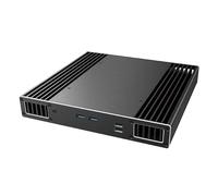 Akasa Plato RC, Designed for ASUS NUC 14/15 Pro (Revel Canyon/Cyber Canyon), Slim Aluminium Mini PC Case, Support 2.5" SATA HDD/SSD and VESA Mounting, Fanless Computer Chassis, A-NUC106-M1B