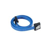 Akasa AK-CBSA05-50BL Super slim SATA rev 3.0 data cable with securing latches - 50cm, Blue