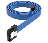 Akasa PROSLIM | Super Slim SATA Cable | 7-pin SATA 3 Cable | Up to 6 Gbps | Straight SATA Data Cable with Locking Latch For SATA SSD, HDD, DVD Driver, CD Writer | 50cm | Blue | AK-CBSA05-50BL