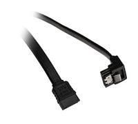Akasa PROSLIM | Super Slim SATA III Right Angle Cable | 7-pin SATA Female Connector | Up to 6 Gbps | For HDD/SSD hard disks, DVD player recorder, SATA Optical Drive | Black | 100cm | AK-CBSA09-10BK
