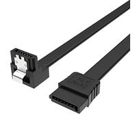 Akasa PROSLIM | Super Slim SATA III Right Angle Cable | 7-pin SATA Female Connector | Up to 6 Gbps | For HDD/SSD hard disks, DVD player recorder, SATA Optical Drive | Black | 50cm | AK-CBSA09-05BK