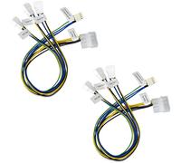 Akasa PWM Splitter - Smart Fan Cable | Supports 3 PWM fans from a single motherboard header | 2 Pack | AK-CB002-KT02