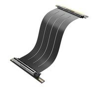 Akasa RIser Black X3 Mark V, Ready for RTX 5090, PCIe 5.0 x16 Riser Cable, Compatible with PCIe 5.0/4.0/3.0/2.0/1.0, 128 GB/s Speed, 30cm, Black, AK-CBPE05-30B