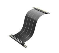 Akasa RIser Black X3 Mark V, Ready for RTX 5090, PCIe 5.0 x16 Riser Cable, Compatible with PCIe 5.0/4.0/3.0/2.0/1.0, 128 GB/s Speed, 30cm, Black, AK-CBPE05-30B