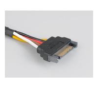 Akasa Sata Power Cable Extension Black 0.3 m