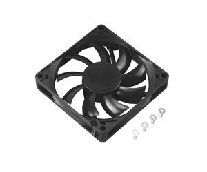 Akasa Slimfan 80mm, 80mm PC Fan, 15mm thickness, EBR Bearing, 12V DC Fan, 2500 RPM, Airflow up to 24.89 CFM, Black, AK-FN071