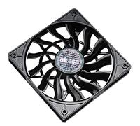 Akasa Slimfan | PWM Case Fan | 120mm PC Fan | 4-pin Cooling Fan | 120 x 120 x 15 mm | Black | Suitable for HTPC and Slim System | AK-FN078