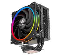 Akasa SOHO H4 Plus, aRGB CPU Air Cooler, 120mm PWM Silent Fan with Copper Heatpipes, 185W TDP,Thermal Paste Included, Black,Supports Intel LGA 1851/20XX/1700/1200/115X;AMD AM4/AM5 Ryzen,AK-CC4022HP01