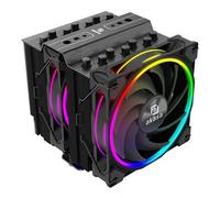 Akasa Soho H7 Argb Cpu Cooler Black 2X 120Mm Pwm Fan Dual Tower Aluminium Fins 7