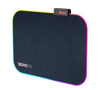 Akasa SOHO RS High Precision RGB Mouse Pad | Gaming Mouse Mat with 9 RGB Modes | Water-Resistant Mousepad | Anti-Slip Base | USB Powered | 350X250X4 mm | For PC, Laptop, Computer | AK-MPD-06RB