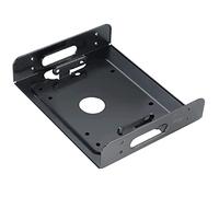 Akasa SSD & HDD Adapter | Fits 3.5" HDD or 2.5" HDD/SSD Into 5.25" PC Bay | Included Anti Vibration Pads and Mounting Screws| Black SECC | AK-HDA-01
