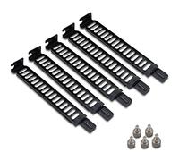 Akasa Steel Vented PCI Slot Cover Bracket | Full Profile Expansion Slot Cover Plate | PC Blanking Plate | Included Screws | 5 Pack | Black | AK-MX302-KT05