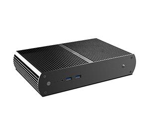 Akasa Tesla H | Intel® NUC Aluminium PC Fanless Case | VESA Mounting | Passive CPU Cooling Heatsink Housing | IR | UCFF | 2.5" SSD HDD | Without Brand Logo | A-NUC05-M1B