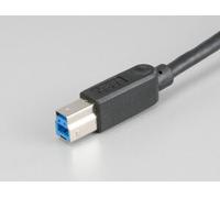 Akasa USB 3.0 A to B USB cable 1.5 m USB A USB B Black