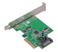 Akasa USB 3.2 Gen 2 Internal 20-pin Connector to PCI Express Expansion Card | 10Gbps Transfer Rate | PCIe 3.0 x4 x8 x16 Slot | SATA Power Connector | Support Low Profile Case | AK-PCCU3-06