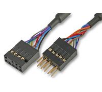Akasa External to Internal USB Adapter | External USB Type A Male to Internal 4-pin Motherboard Male Header | Compatible with USB 2.0 and 1.1 | 40cm | Black | EXUSBIE-40