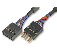 Akasa External to Internal USB Adapter | External USB Type A Male to Internal 4-pin Motherboard Male Header | Compatible with USB 2.0 and 1.1 | 40cm | Black | EXUSBIE-40