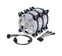 Akasa VEGAS AR7 Computer case Heatsink/Radiatior 12 cm Black, Transparent 3 pc(s)
