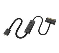 Akasa Vegas Controller Mate | Manual Addressable RGB Controller | aRGB LED Controller | SATA 15-pin to 3-Pin aRGB LED Male Connector | Designed for 5V aRGB Devices | AK-RLC-01