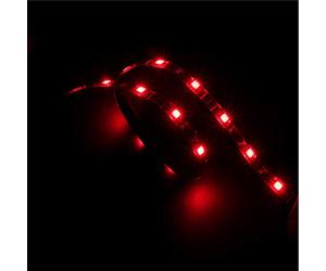 Akasa Vegas | LED Strip Light | Extendable LED Strip Light | 60cm | Red | for PC Case Lighting, Computer Case DIY Lighting | AK-LD02-05RD