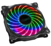 Akasa Vegas X7 | RGB Fan | Low Noise Case Fan | 1200 RPM | 4 Pin RGB LED Connector | Anti-vibration Pads | 120mm PC Fan | For PC, Heatsink, CPU Cooling, Ventilation | AK-FN093