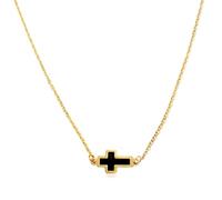 Akascord cross necklace for women, Stainless Steel, No Gemstone