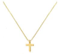 Akascord Gold Cross Necklaces for Women, Dainty Gold Cross Pendant 18k Cross Jewelry womens Faith Necklace Charm Simple Necklaces, Stainless Steel, No Gemstone