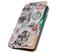 Akashi Case Wallet Cover iPhone X / XS Salon de Paris, Multicolour
