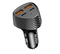 Akashi Fast Recharging Car Power supply 50W 2x USB-C / 2x USB Power Delivery