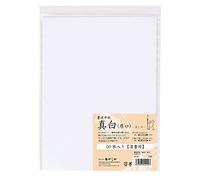 AKASHIYA Rice Paper for Japanese & Chinese Oriental Calligraphy and Shodo Sumi Ink Painting - 50 Sheets, Clear